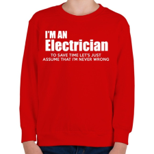PRINTFASHION ELECTRICIAN - Gyerek pulóver - Piros gyerek pulóver, kardigán