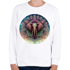 PRINTFASHION Elefánt - Gyerek pulóver - Fehér gyerek pulóver, kardigán