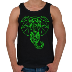 PRINTFASHION Elefánt vektor - Férfi atléta - Fekete