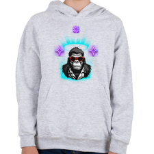 PRINTFASHION Elegancia - Gyerek kapucnis pulóver - Sport szürke gyerek pulóver, kardigán