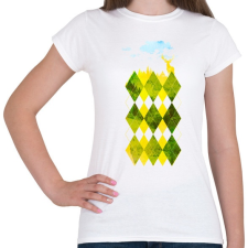 PRINTFASHION Elegant forest - Női póló - Fehér női póló