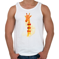 PRINTFASHION Elegant giraffe - Férfi atléta - Fehér