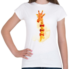 PRINTFASHION Elegant giraffe - Női póló - Fehér