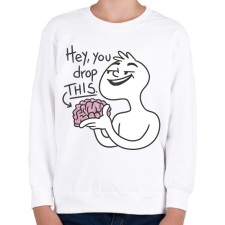 PRINTFASHION Elejtetted az agyad? - Gyerek pulóver - Fehér gyerek pulóver, kardigán