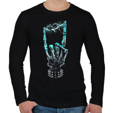 PRINTFASHION Elektro Heavy Metal - Férfi hosszú ujjú póló - Fekete férfi póló