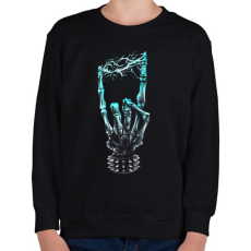 PRINTFASHION Elektro Heavy Metal - Gyerek pulóver - Fekete
