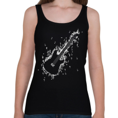 PRINTFASHION Elektromos gitár - Női atléta - Fekete