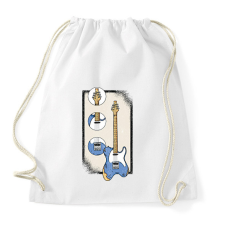 PRINTFASHION Elektromos gitár - Sportzsák, Tornazsák - Fehér tornazsák