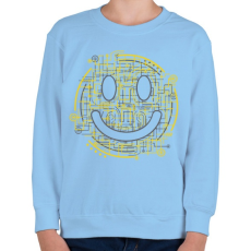 PRINTFASHION Elektromosoly - Gyerek pulóver - Világoskék