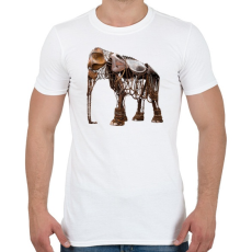 PRINTFASHION Elephant - Férfi póló - Fehér