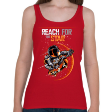 PRINTFASHION Elérni a csillagokat - Női atléta - Cseresznyepiros női trikó