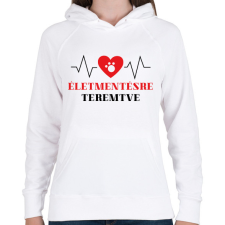 PRINTFASHION Életmentésre teremtve - Állatorvos - Női kapucnis pulóver - Fehér női pulóver, kardigán