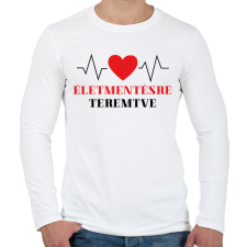 PRINTFASHION Életmentésre teremtve - Férfi hosszú ujjú póló - Fehér férfi póló