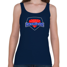 PRINTFASHION ÉLETMŰVÉSZ - Női atléta - Sötétkék női trikó