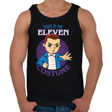 PRINTFASHION Eleven costume - Férfi atléta - Fekete