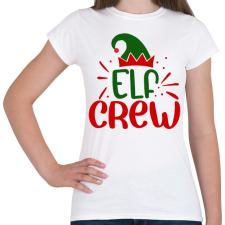 PRINTFASHION Elf crew - Női póló - Fehér női póló