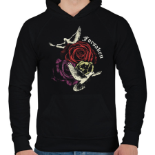 PRINTFASHION Elhagyatott - Goth Design - Férfi kapucnis pulóver - Fekete férfi pulóver, kardigán