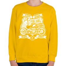 PRINTFASHION Élj keményen, vezess gyorsan!  - Gyerek pulóver - Sárga gyerek pulóver, kardigán