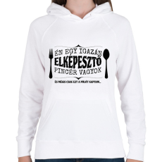 PRINTFASHION Elképesztő pincér - Női kapucnis pulóver - Fehér