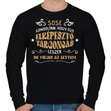PRINTFASHION Elképesztő targoncás - Férfi pulóver - Fekete