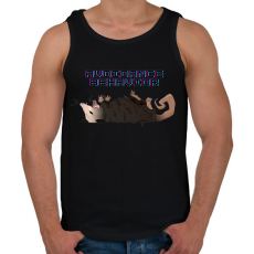 PRINTFASHION Elkerülő magatartás - Férfi atléta - Fekete