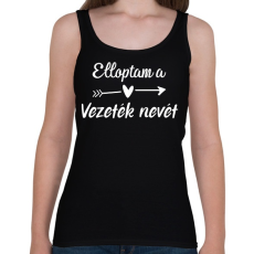 PRINTFASHION Elloptam a vezeték nevét - páros 2 - Női atléta - Fekete