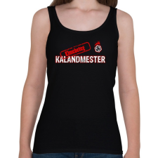 PRINTFASHION Elmebeteg Kalandmester - Női atléta - Fekete női trikó
