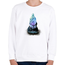 PRINTFASHION Elmerengő koponya - Gyerek pulóver - Fehér gyerek pulóver, kardigán