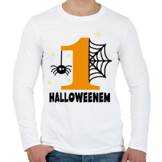PRINTFASHION Első Halloweenem - Férfi hosszú ujjú póló - Fehér