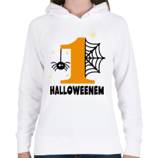 PRINTFASHION Első Halloweenem - Női kapucnis pulóver - Fehér