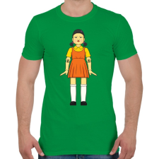 PRINTFASHION Első játék - Squid Game - Férfi póló - Zöld férfi póló