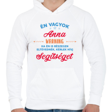 PRINTFASHION Eltévedni - Én vagyok - Férfi kapucnis pulóver - Fehér férfi pulóver, kardigán