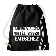 PRINTFASHION Eltévedt pároknak - Ha eltévednék (fehér) - Sportzsák, Tornazsák - Fekete tornazsák
