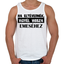 PRINTFASHION Eltévedt pároknak - Ha eltévednék - Férfi atléta - Fehér atléta, trikó