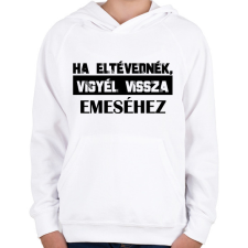 PRINTFASHION Eltévedt pároknak - Ha eltévednék - Gyerek kapucnis pulóver - Fehér gyerek pulóver, kardigán