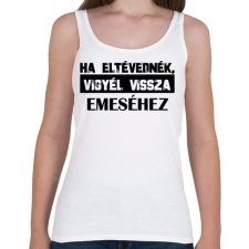 PRINTFASHION Eltévedt pároknak - Ha eltévednék - Női atléta - Fehér női trikó