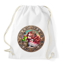 PRINTFASHION Elvarázsolt béka - Sportzsák, Tornazsák - Fehér tornazsák