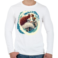 PRINTFASHION Elvarázsolt herceg - Férfi hosszú ujjú póló - Fehér férfi póló