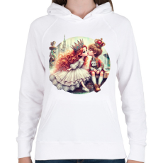 PRINTFASHION Elvarázsolt herceg - Női kapucnis pulóver - Fehér