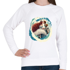 PRINTFASHION Elvarázsolt herceg - Női pulóver - Fehér női pulóver, kardigán