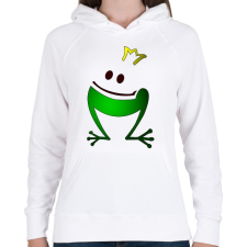 PRINTFASHION Elvarázsolt királyfi - Női kapucnis pulóver - Fehér női pulóver, kardigán