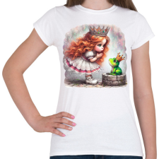 PRINTFASHION Elvarázsolt királyfi - Női póló - Fehér női póló