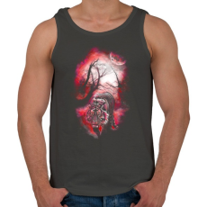 PRINTFASHION Elvarázsolt nyomok - Férfi atléta - Sötétszürke