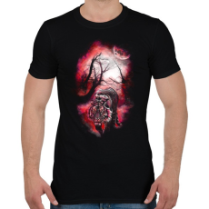 PRINTFASHION Elvarázsolt nyomok - Férfi póló - Fekete