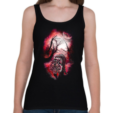 PRINTFASHION Elvarázsolt nyomok - Női atléta - Fekete női trikó