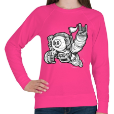 PRINTFASHION Elveszve az űrben - Női pulóver - Fukszia női pulóver, kardigán