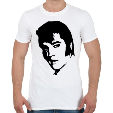 PRINTFASHION elvis - Férfi póló - Fehér férfi póló