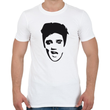 PRINTFASHION Elvis - Férfi póló - Fehér férfi póló