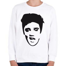 PRINTFASHION Elvis - Gyerek pulóver - Fehér