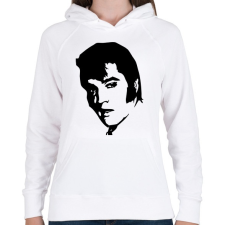 PRINTFASHION elvis - Női kapucnis pulóver - Fehér női pulóver, kardigán